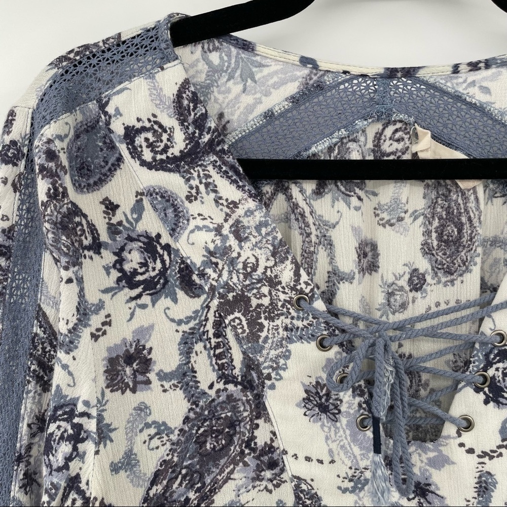 Altard State White & Blue Paisley Dress - Picture 4 of 14